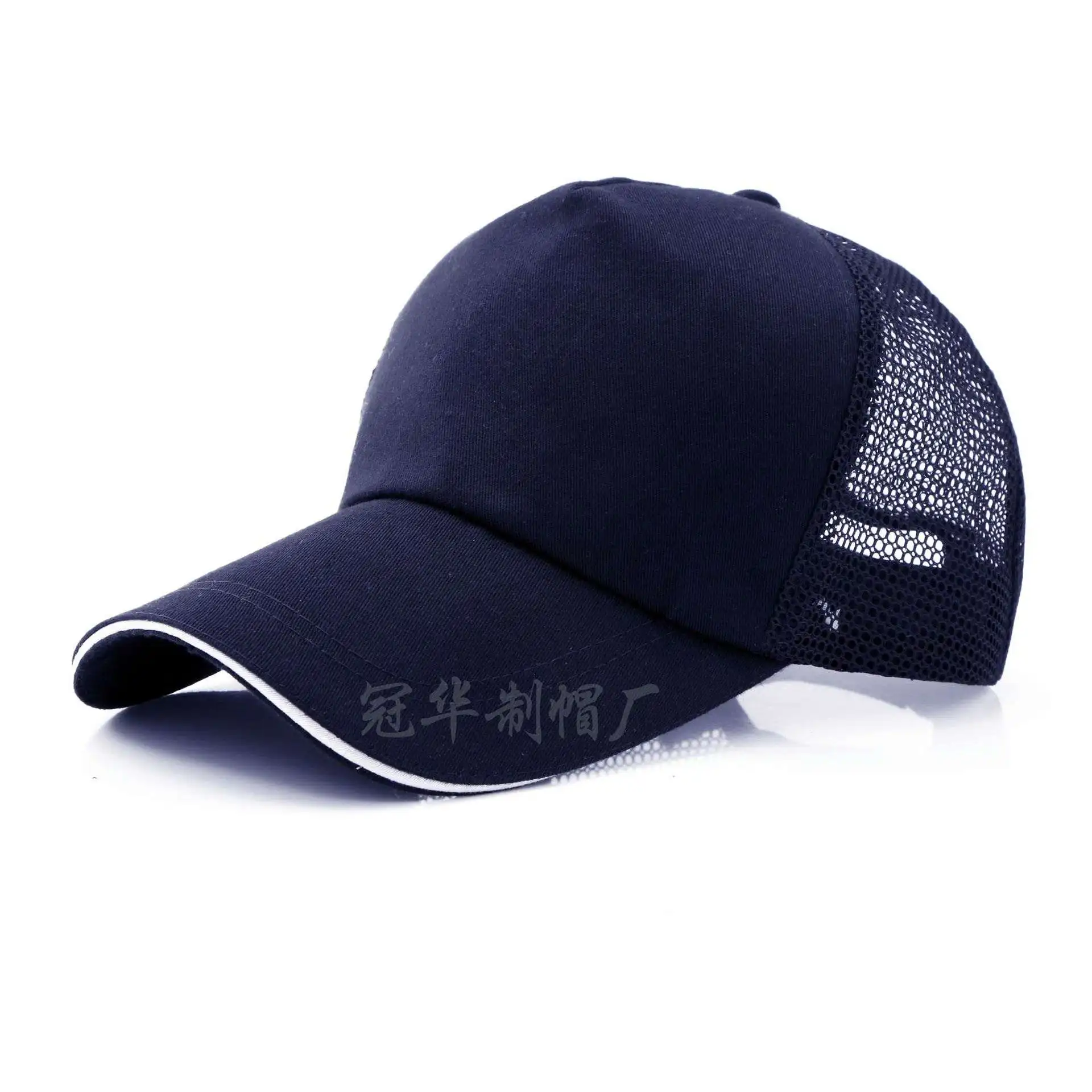 Wholesale Embroidered Custom Logo Summer Net Dad Fitted Hats For Men Customized Snapback Baseball Cap Hat Sports Caps