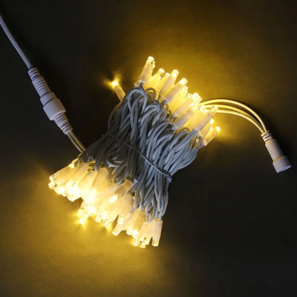 Hot Sale Outdoor IP65 waterproof rubber cable led string light for christmas decoration