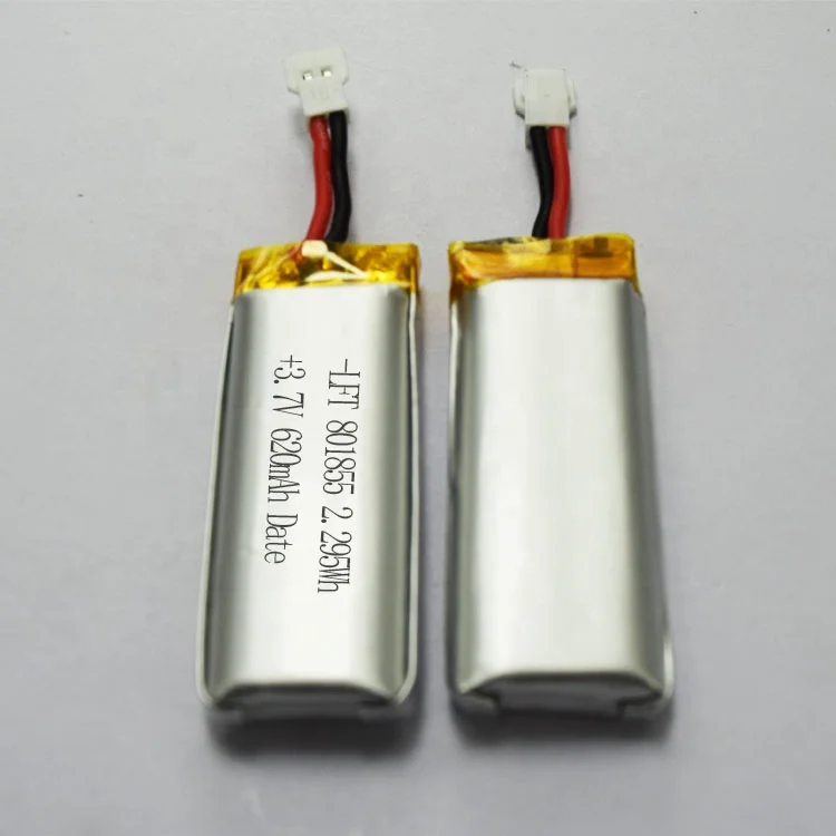 Factory supply 3.7V lipo battery 25C 620mah lithium battery for rc helicopter craft model airplane 801855