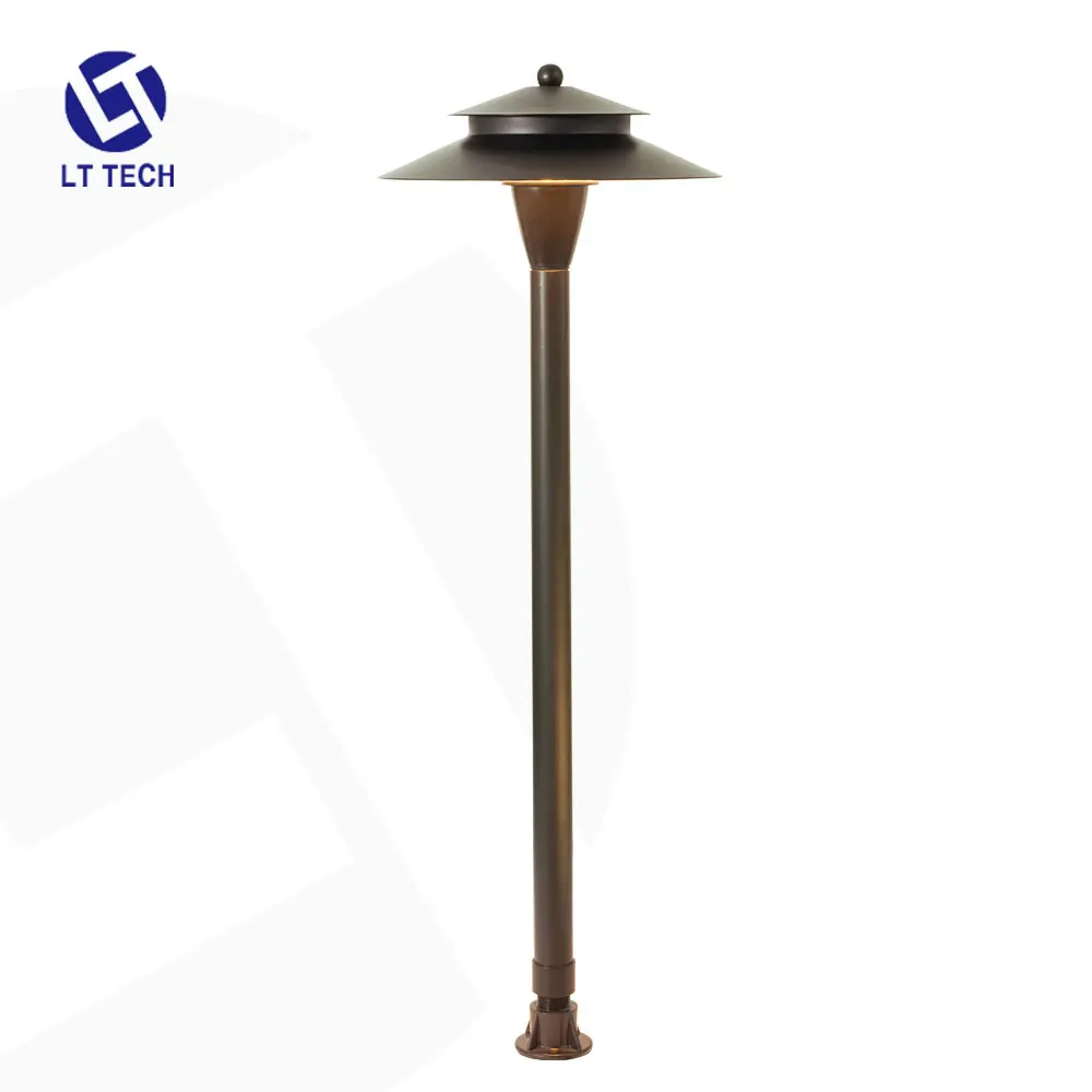 12V ETL Listed Warm White Antique Brass integrated  LED Path Light Area Light Brass Landscape with Lighting free stack