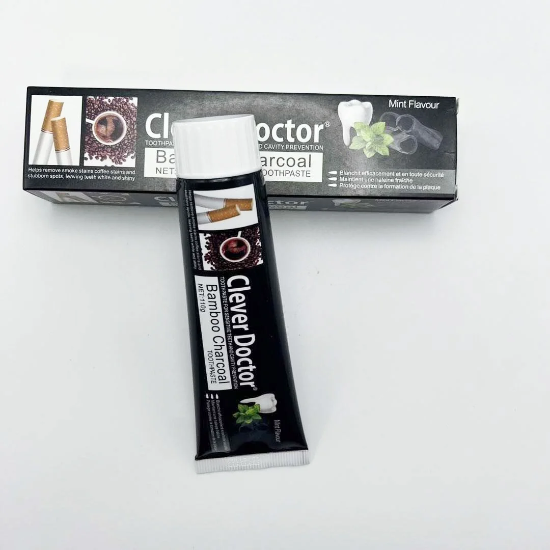 Private label 110g charcoal deep toothpaste