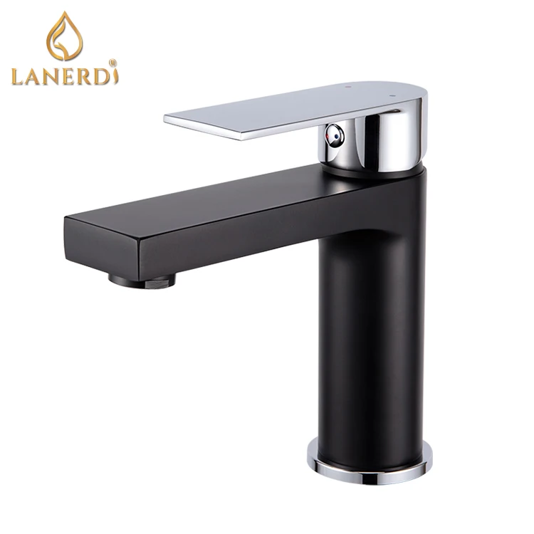 Single Handle Washbasin Bathroom Faucet White Luxury Basin Faucets Cold/hot Water Single Hole Brass Deck Mounted Ceramic Modern