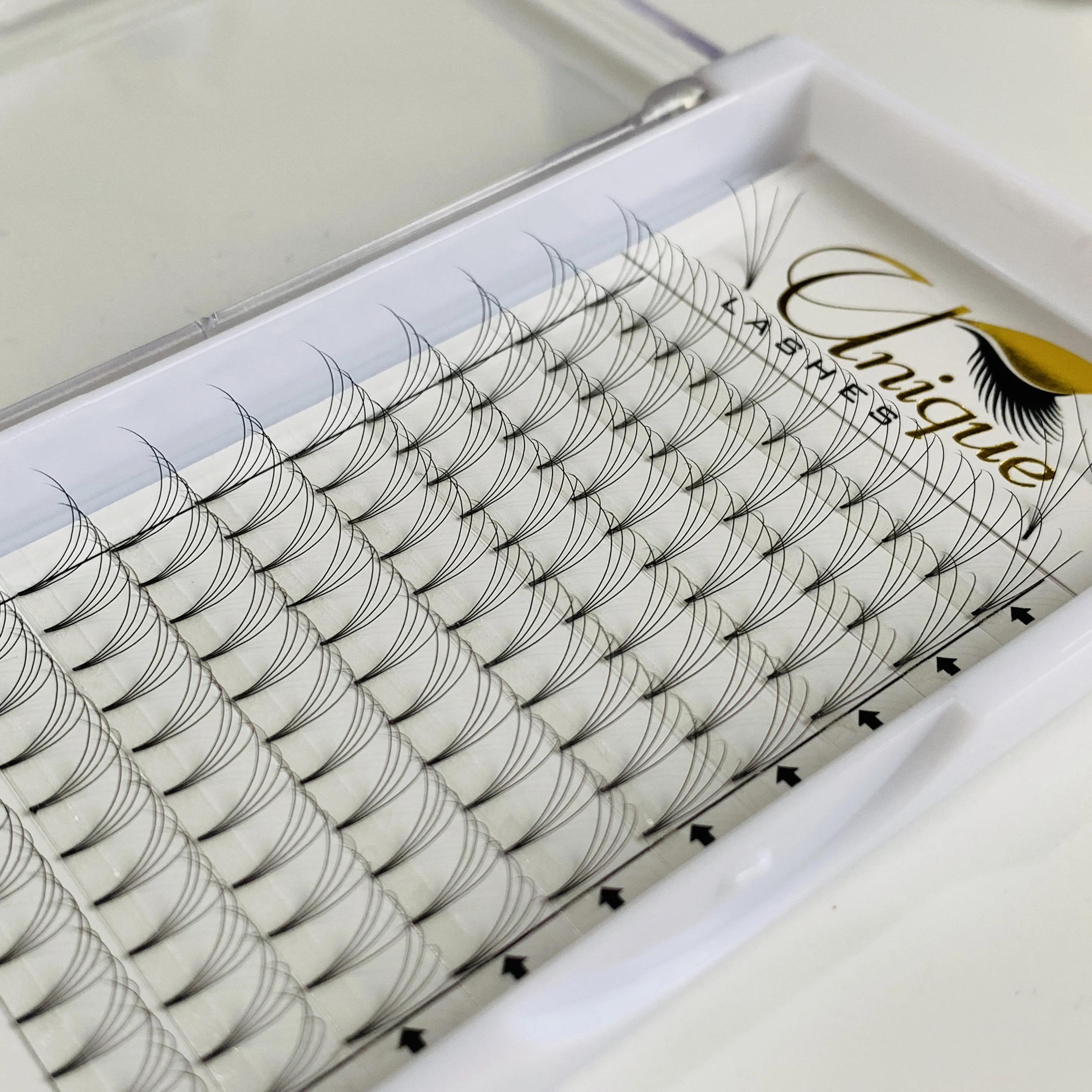 High Quality Korean PBT Material 3D-6D Pre Made Fans Lashes 0.07mm Premade Volume Fans