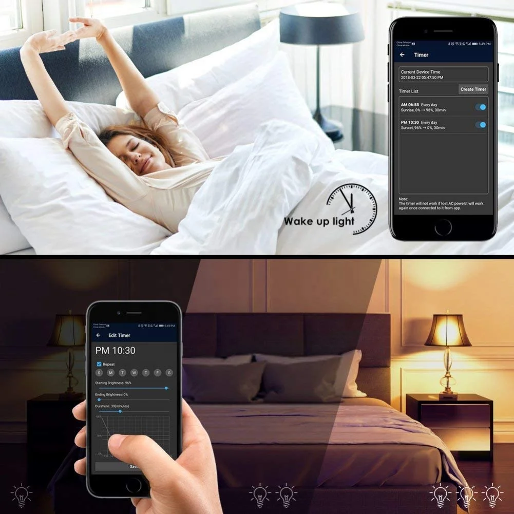  Tuya Google Assistant Alexa 8 Вт 850LM Wi-Fi RGB E26 E27 B22 с регулируемой яркостью WIFI умная Светодиодная лампа умный дом светодиодная