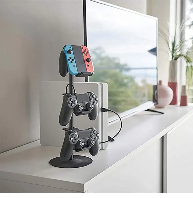 Multifunctional game handle storage rack headset remote control TV desktop organizer rack