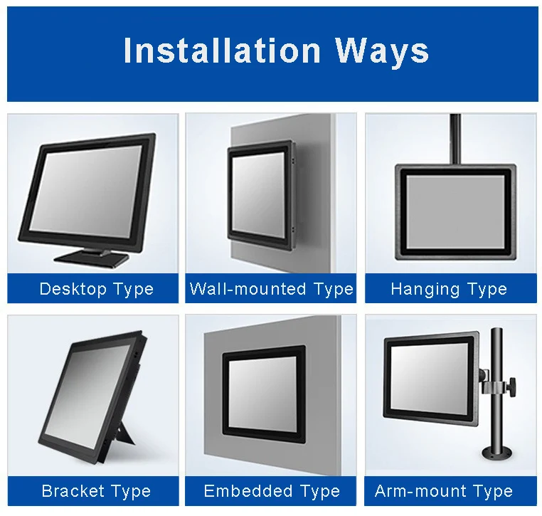 Front panel IP65 waterproof Android Window Linux Ubuntu os 15 inch industrial touch panel pc for CNC machine