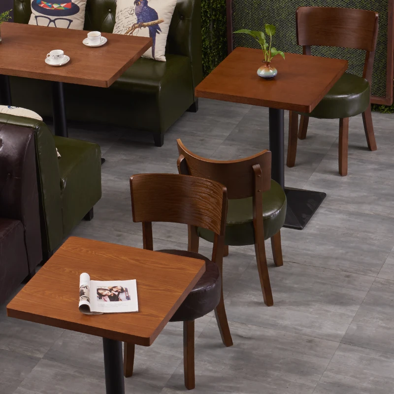 Louis Fashion Cafe Bar Furniture Sets Table and Chair Combination Dessert Shop Milk Tea Shop Theme Western Restaurant Hotel