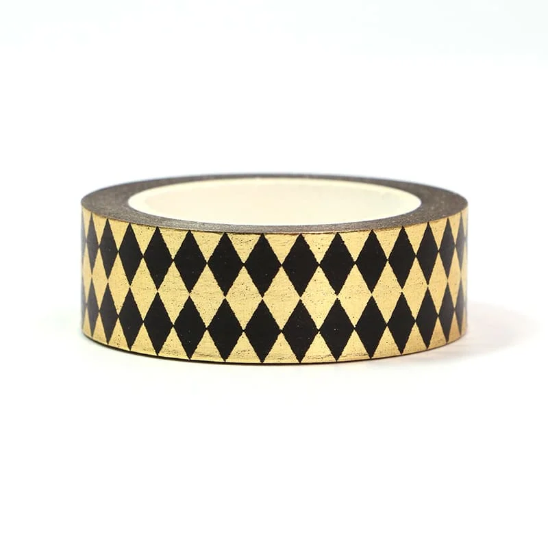 Gold Foil Box Sealing Washi Tape Custom Printed Gift Wrapping Tape