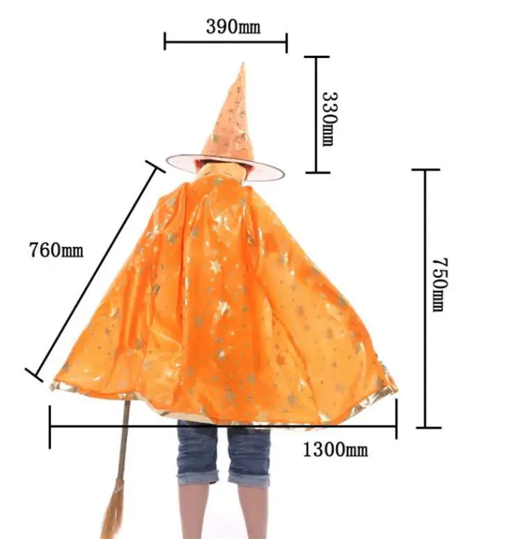 Женский и детский костюм Хэллоуин, плащ ведьмы, волшебник, взрослый костюм на Хэллоуин, Детский костюм для Хэллоуина, украшение для вечеринки