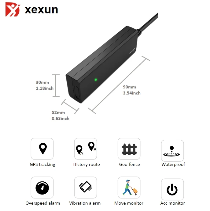 Xexun Unit For E-bikes Vehicle Voiture Avec Arret Moteur Wired Motorcycle Systems Gps