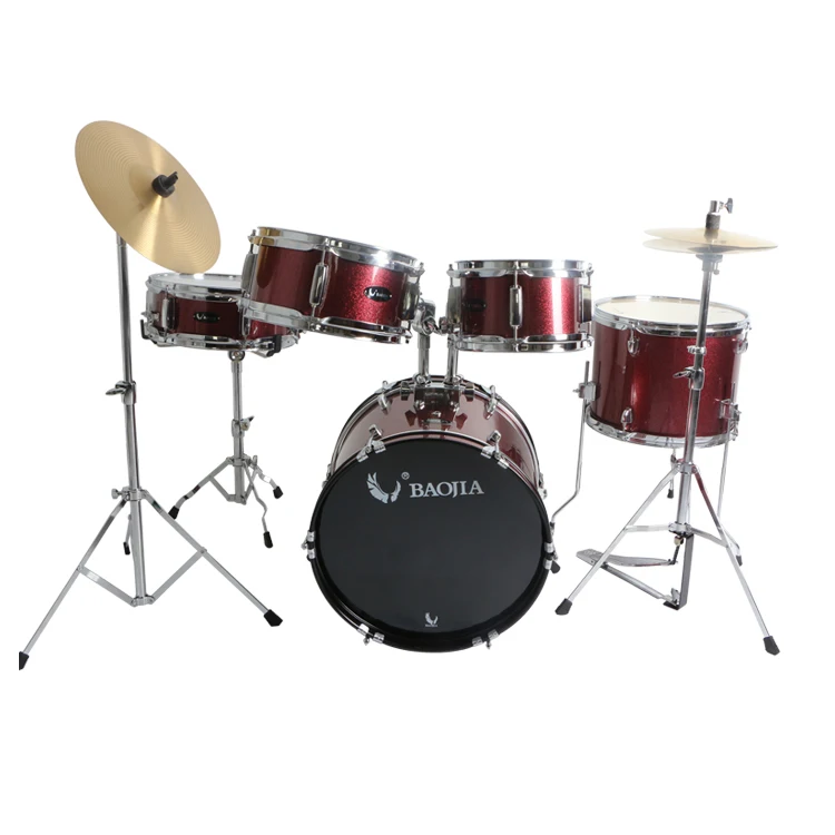 High quality and cheap children jazz drum set 5 pcs percussion drum set use for beginner wholesale drums