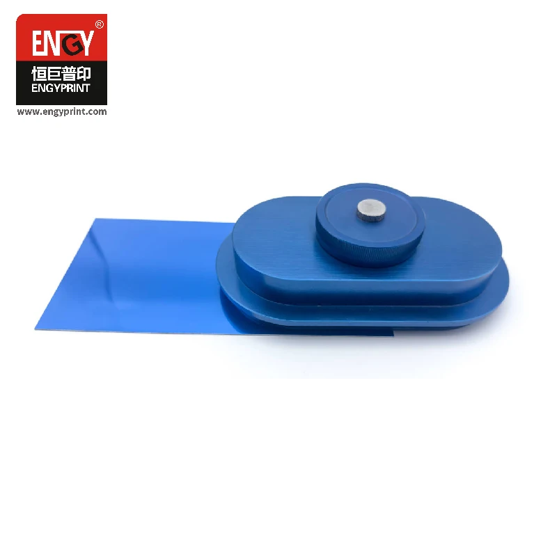 BLUE ALUMINIUM LASER PLATE FOR PAD PRINTING