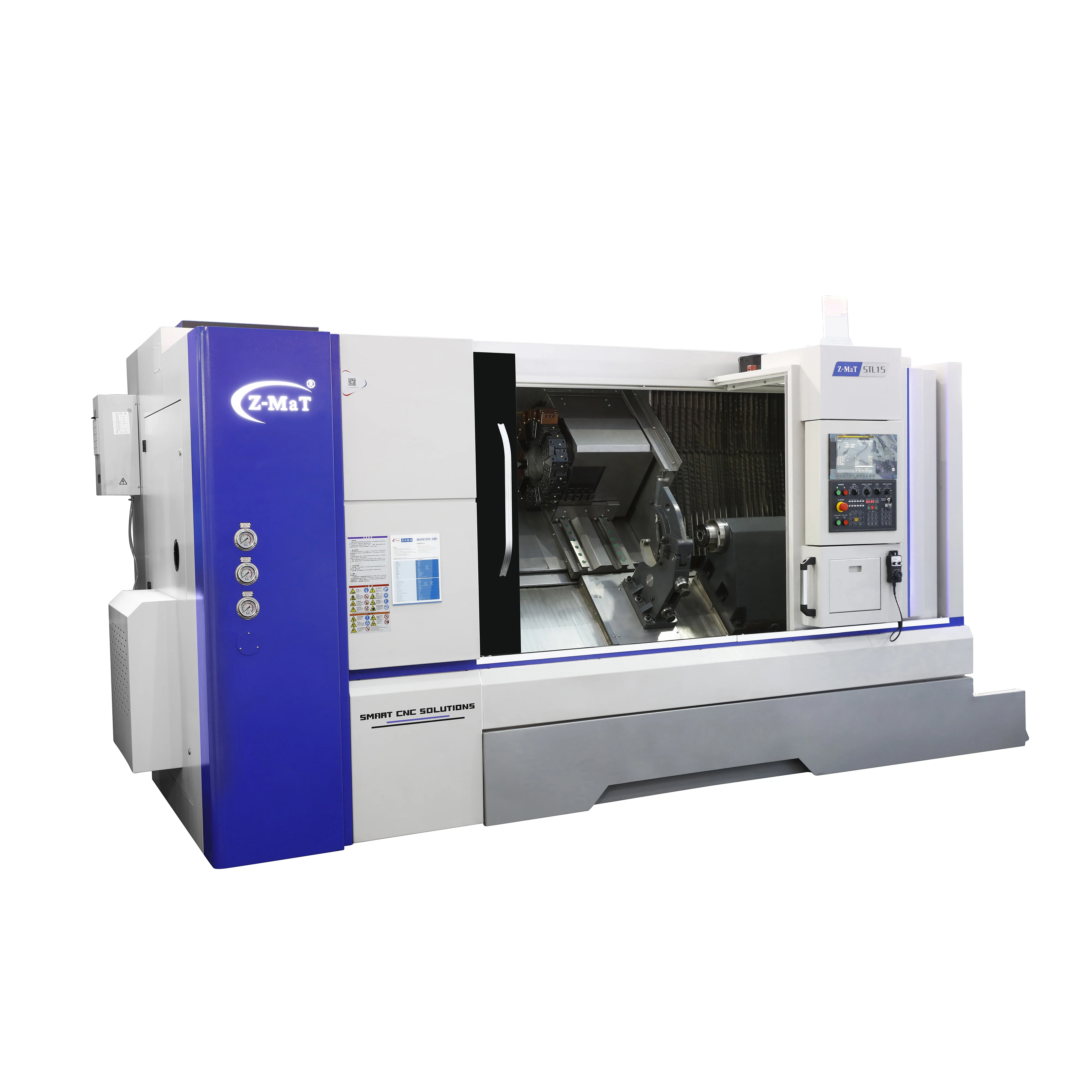 Z-mat CNC Lathe STL15 1500mm Slant Bed Turning Length Long Shaft Turning CNC Machine 8-station Turret STAR STL15 Machining Metal