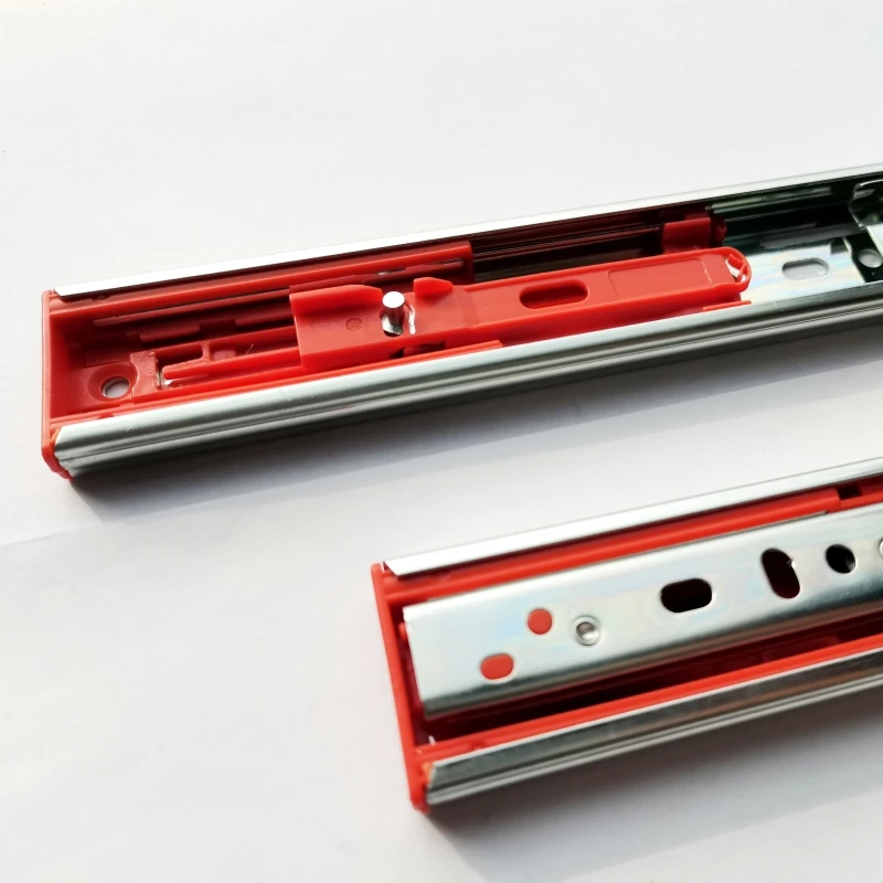 Cabinet Wardrobe Hardware Tool Box Ball Bearing Drawer Slides Kitchen Guide Slider 35mm Soft Close Drawer Slide