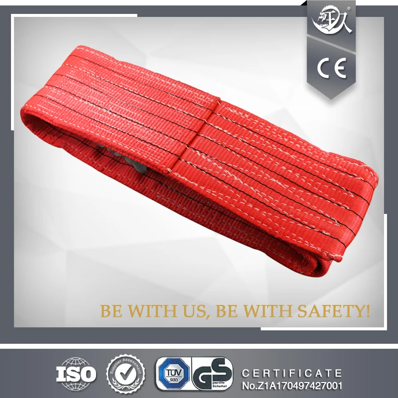 High Quality Of 150MM 5Ton Durable Double Eye Flat Webbing Sling