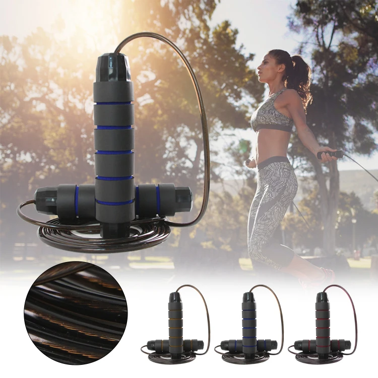 Aluminum Wire High Speed Skipping Jump Rope for Fitness Multifun Jump Rope Customized Logo Available Non-smart Plastic Bag 160g