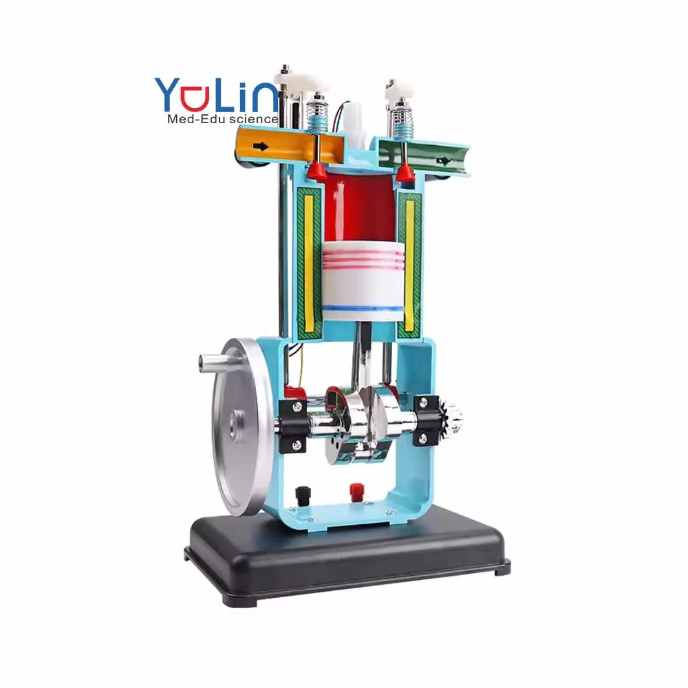 Internal combustion engine model Two stroke single cylinder physical experimental equipment for school Gasoline Engine Model