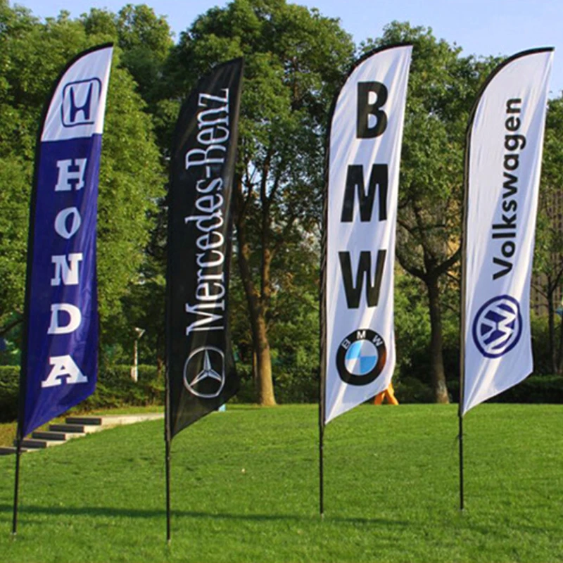 Rectangle Display Beach Flag Banner Printing Square Flags
