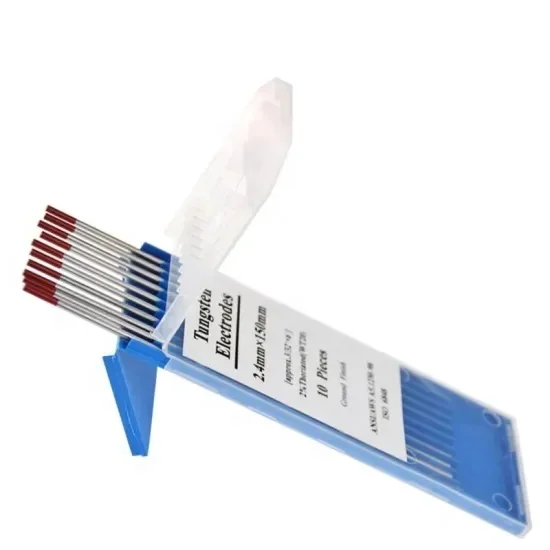 China Factories WT20  2%  Thoriated Red  Tungsten Electrode For Welding Machine And Welding Torches
