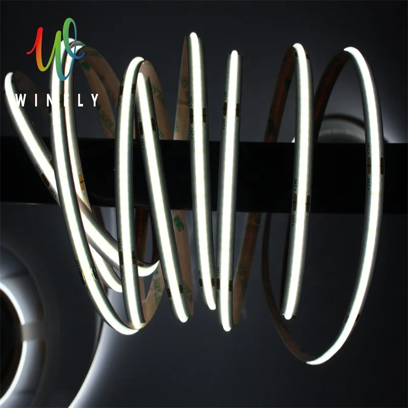 2021 New COB LED Neon Lights 546LED/m Flexible LED Light Strip 12V 24V 3000K 4000K 6000K IP67 IP68 Waterproof With Silicone Case