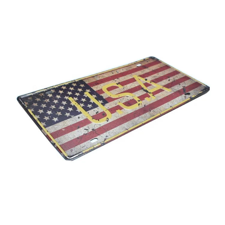 Customized newest route car license number plate blank car license number plate China hide car number plate for Parking