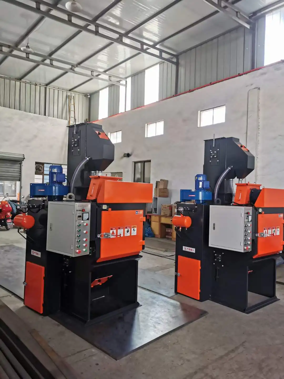 Improvement of Continuous Production Process type Crawler Shot Blasting Machine
