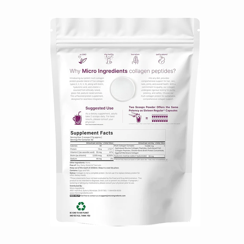 OEM ODM collagen supplement powder to drink Skin care Supplement collagen peptides marine collagen protein powder sachets