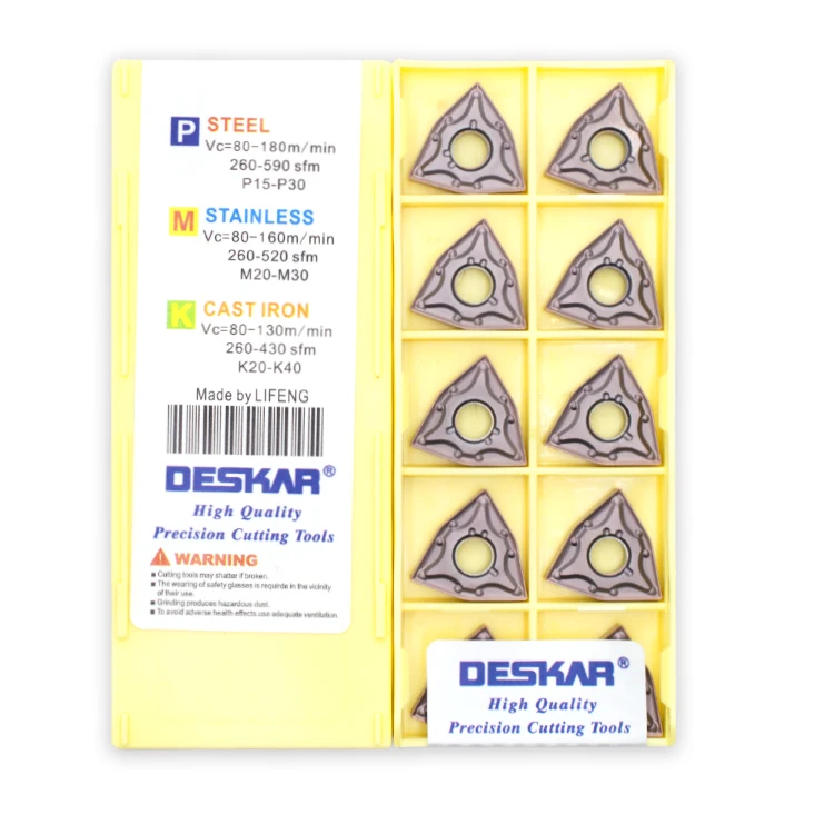 DESKAR WNMG080404-MA WNMG080408-MA LF6018 Carbide Turning Inserts Lathe Cutter CNC Tools For Stainless Steel cutting tools blade