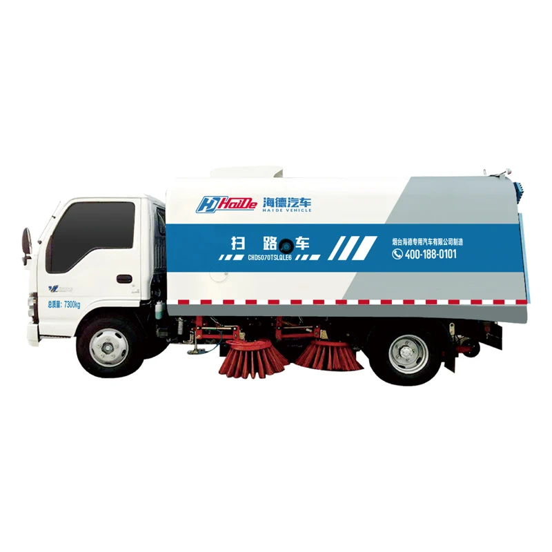 China  4x2 high pressure Road Sweeper Washer Cleaning Truck for road cleaning in industrial plants