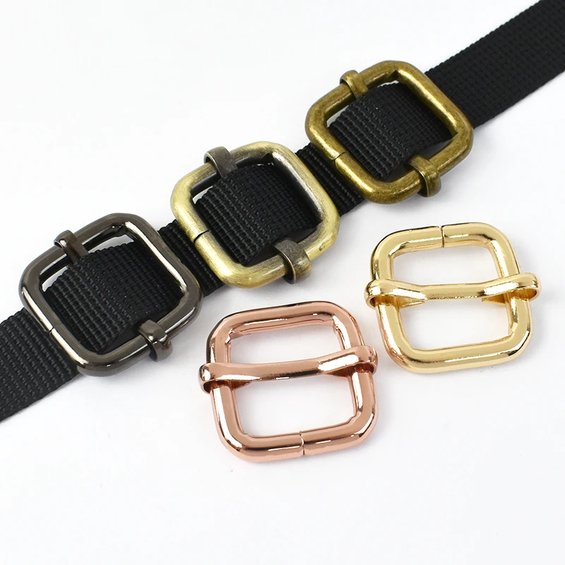 Meetee F2-12 16mm Handbag Keychain Hook Bag Straps Webbing Metal Strap Adjuster O D Ring Clip Clasp Tri Glide Slider Buckle