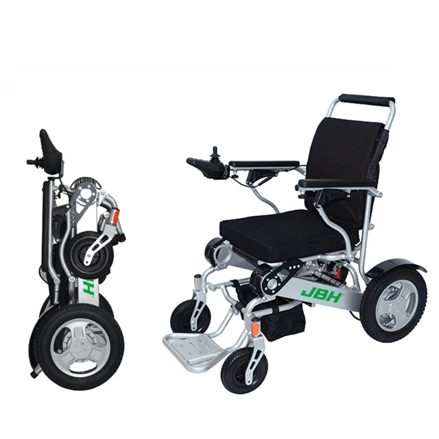 Foldable Portable Aluminum Alloy 4 wheel lift up power electric wheelchair lightweight mobility scooters CHINA JBH FACTORY D09
