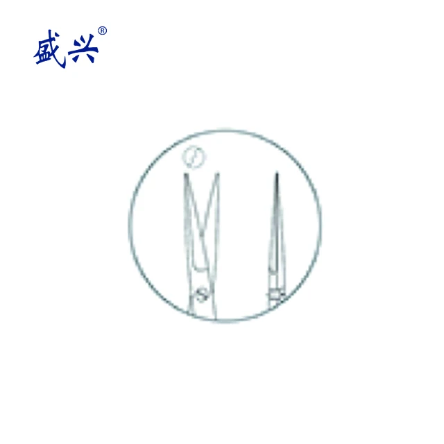 
chinese neurosurgery instrument Micro Scissors round handle 