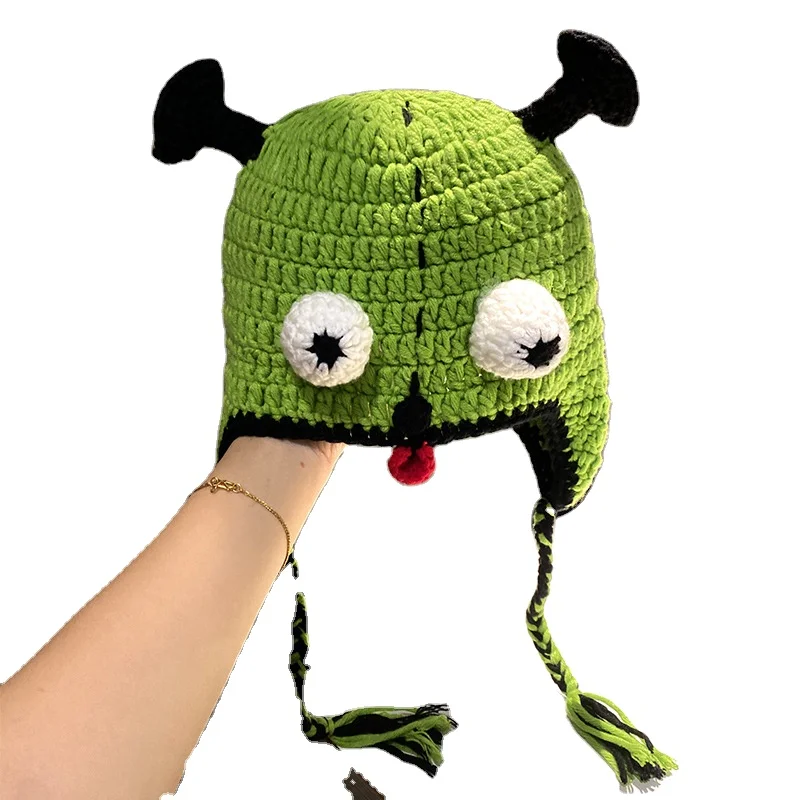 Autumn Winter Acrylic Knit Hat Unisex Beanies Fashion Sport hats OEM Style Funny Pattern Design Christmas