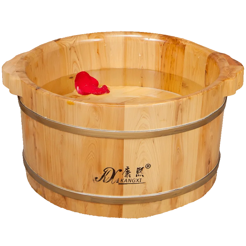 Chinese Factory Supply Wood Foot Bath Spa Basin