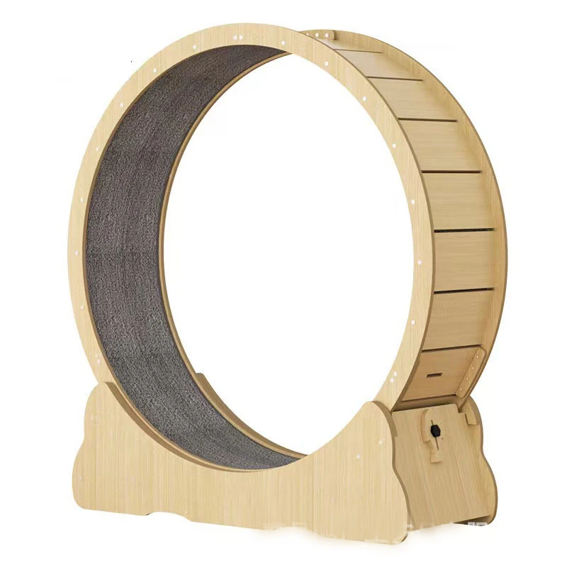 Wooden cat treadmill silent roller cat sports running wheel pet fitness supplies wooden runner toys
