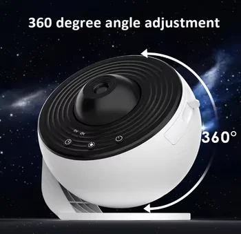 360 Вращающийся потолочный ночник со звездным небом светодиодный Звездный проектор Галактический свет