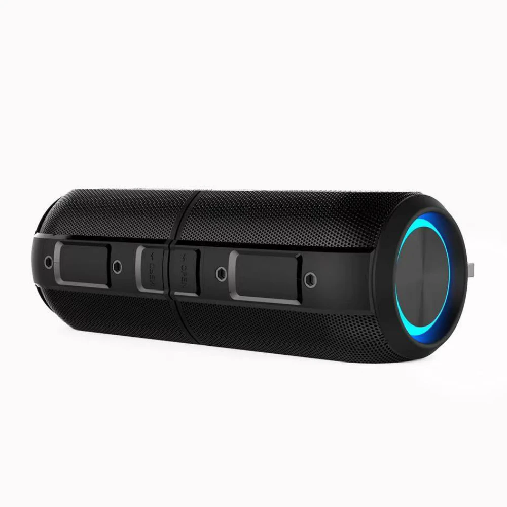 Newest Portable 5.0 20W stereo waterproof wireless sport twins speaker bluetooth with RGM light