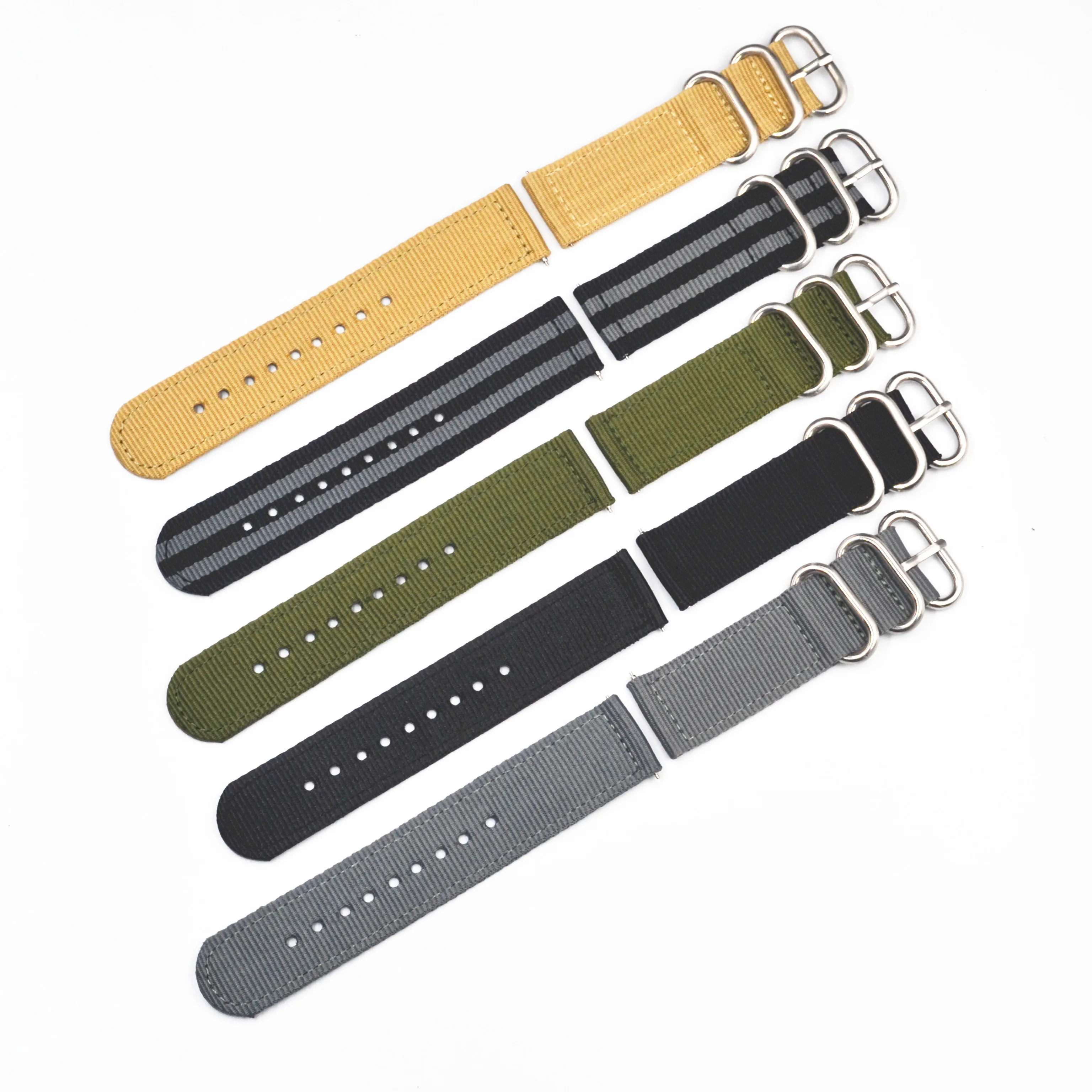 Quick release New fashion men women interchangeable nylon strap cuff smart watch bracelet for 18 20 22 24 mm watch band