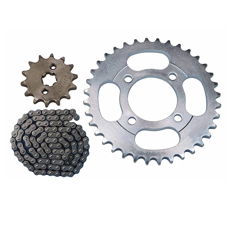 Durable Motorcycle Sprocket And Chain Kit Sets 428 520H Motorcycle Sprocket Chains