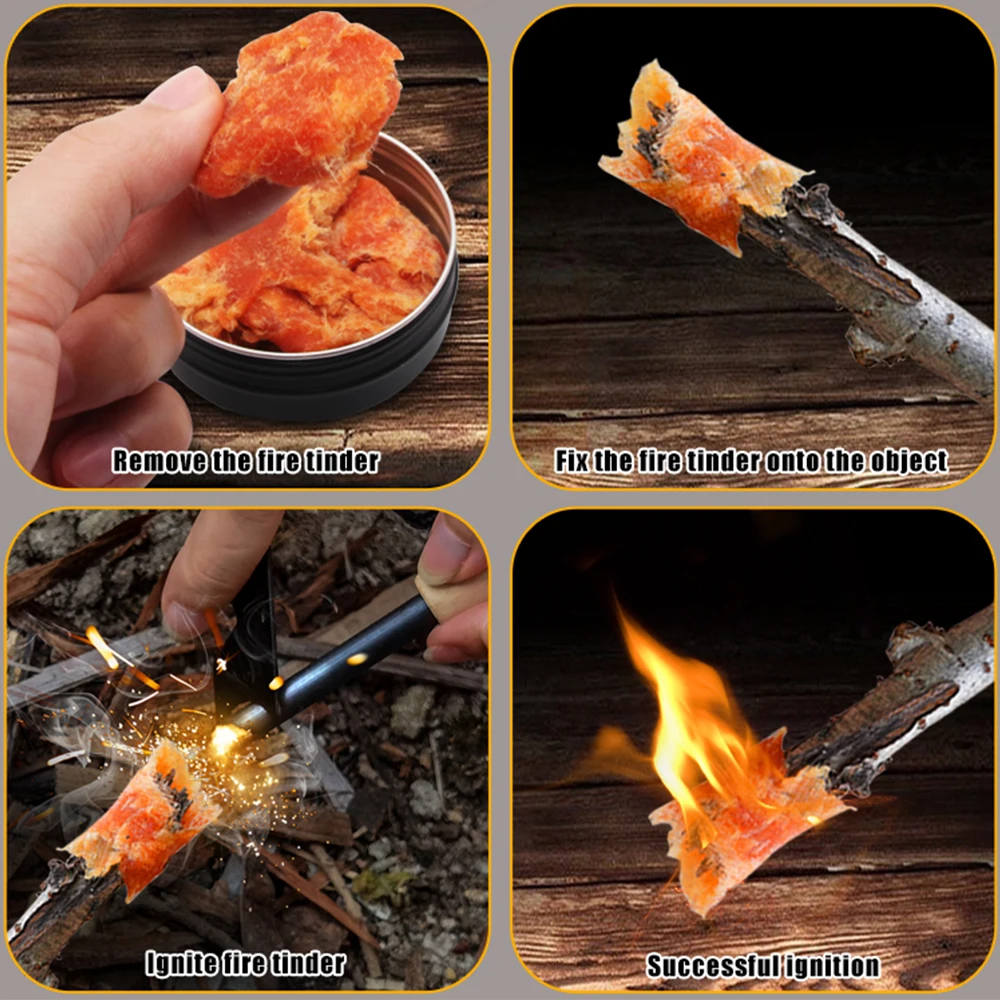 Baiyuheng emergency camping portable survival fire starter tinder tool kit firestarterrod traditional fireworks equipment