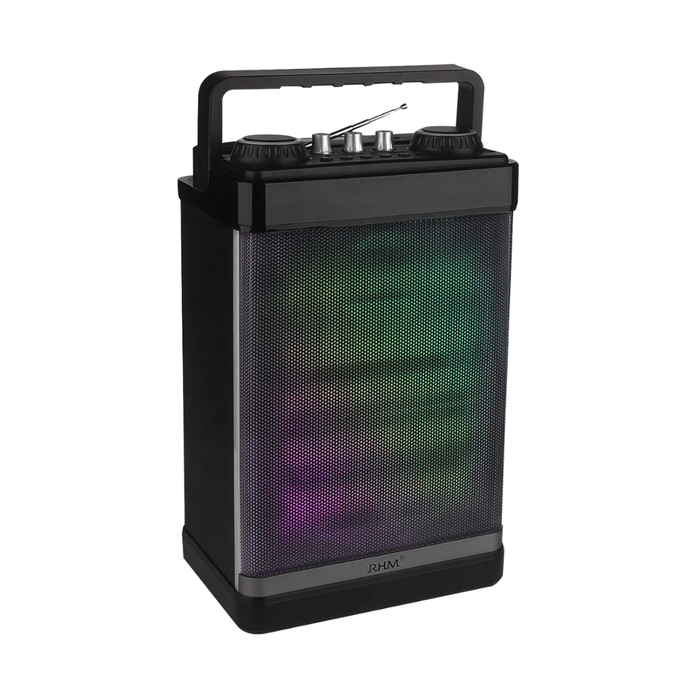 RHM Outdoor Guitar Music Speaker Portable Karaoke Speaker with Wired Microphone/BT