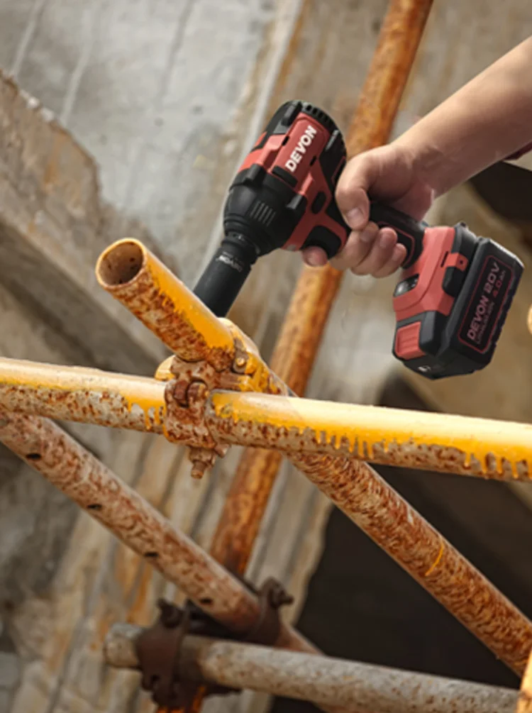 DEVON 5733-Li-20S2 PLUS Rechargeable 20v Lithium-ion Cordless Electric Impact Wrench kits Home Use