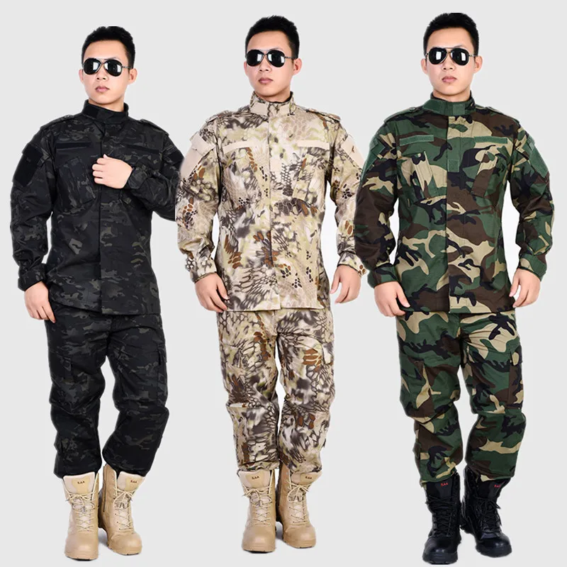 ACU tactical Uniform Service Tactical Suit Combat Shirt Camouflage High Quality Men Clothes Set
