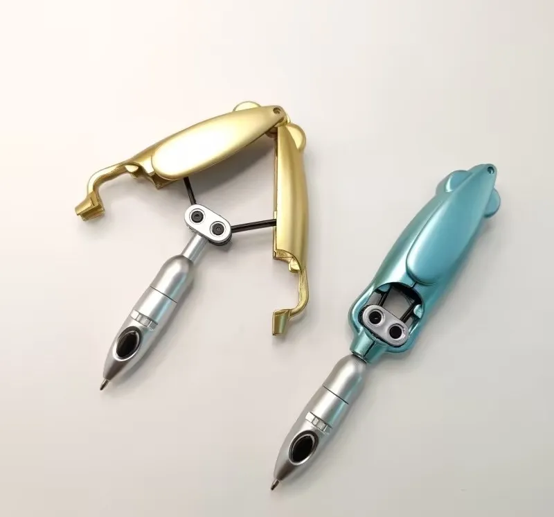 2024 new trend Metamorphic robotics ball point pen accessories colorful press and bounce for nurse student pendant