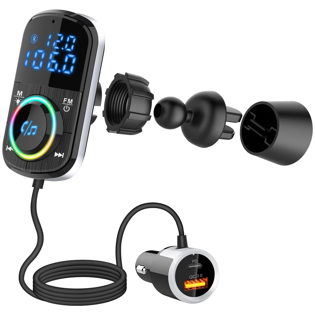 New arrival Car kit hands free car MP3 Player Kit Wireless car FM Transmitter with big button BC71