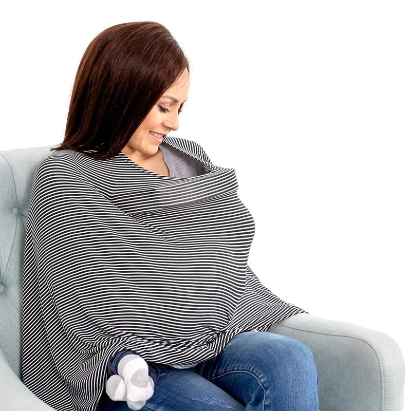 Baby Nursing Cover Stretchy Car Seat Cover  Breastfeeding Multi-use Privacy Nursing Cover