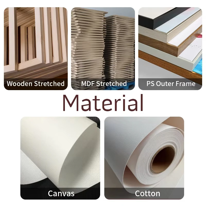 Best Quality Gallery Office Home Decorative Lion Artwork Digital Painting Canvas Animal Print