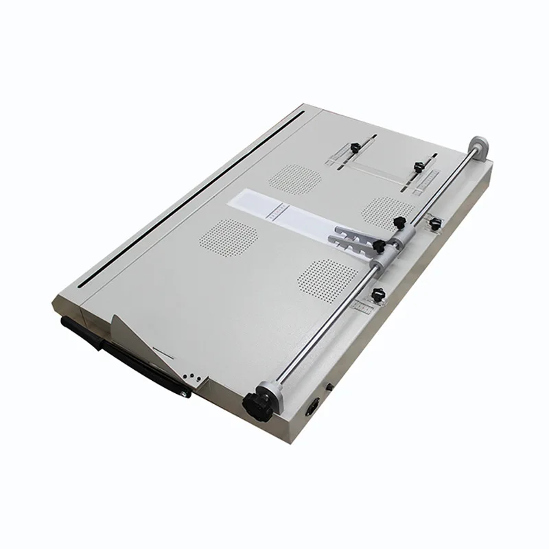 DC-100K hardcover book case machine accurately positions and forms hardcover with corner cutting and hemming