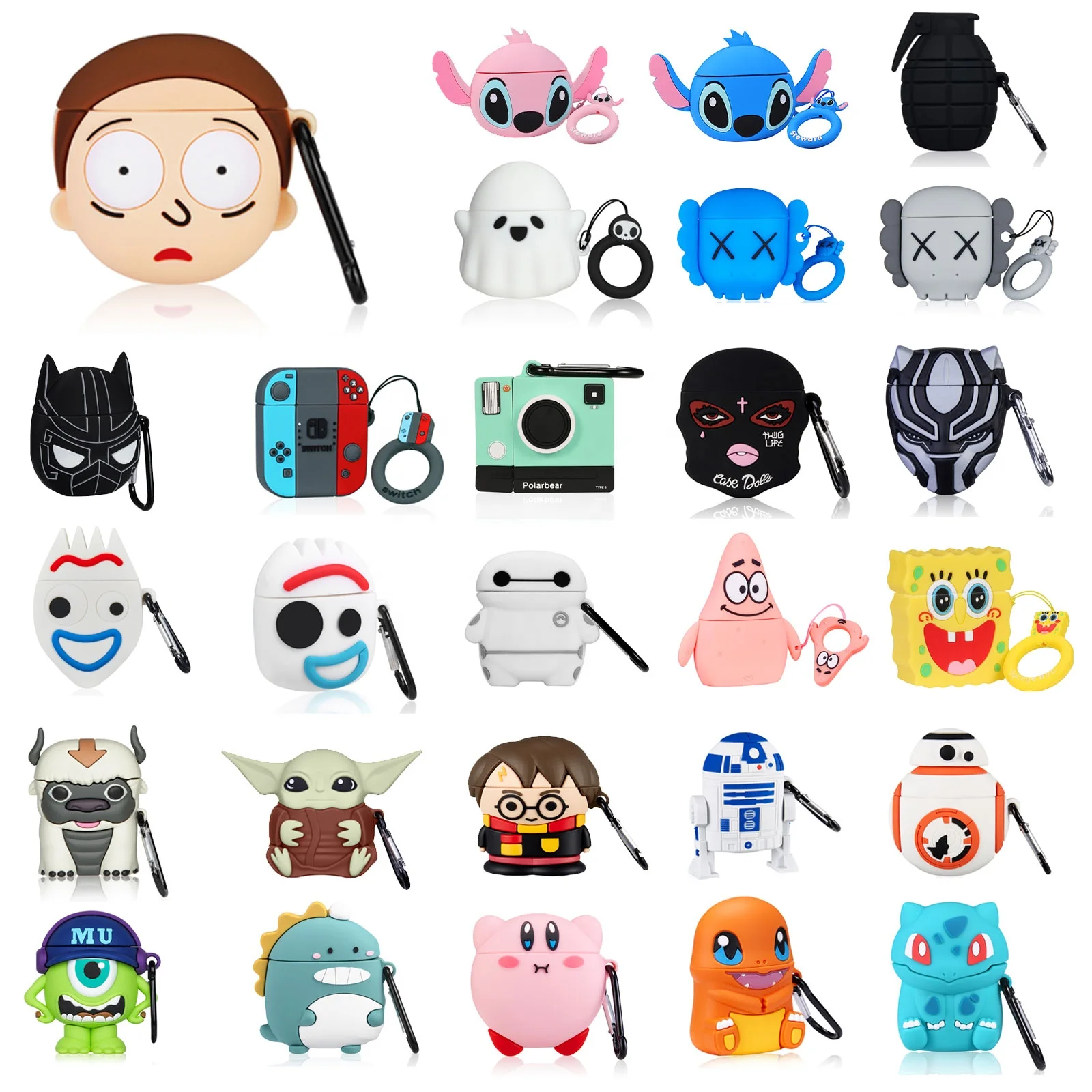 Лидер продаж, милые Мультяшные аксессуары для наушников Teddy Bear, чехол для Airpod 1/2