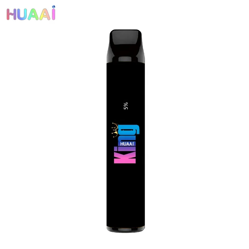 HUAAI KING  puffs vapes 1600 puffs  rechargeable OEM ODM 2000 2500 3000 4000 5000 USA mesh cotton